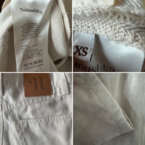 Nanushka Loua High Rise Neutral Pant Size XS - Picture 7 of 11